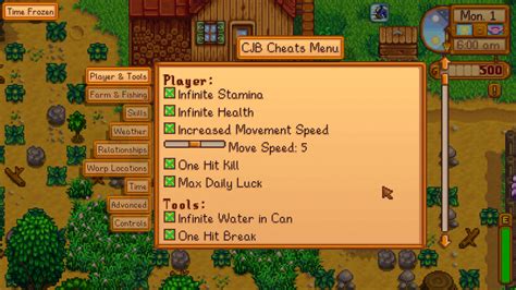 stardew valley cheats.
